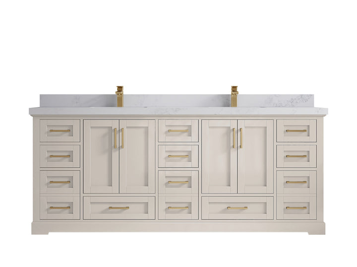 Boston 84 in. W x 22 in. D Double Sink Bathroom Vanity - photo 23