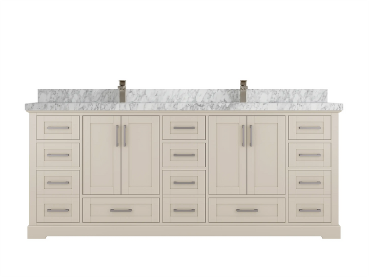 Boston 84 in. W x 22 in. D Double Sink Bathroom Vanity - photo 12