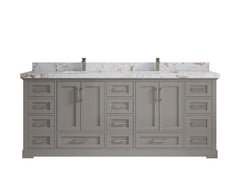Boston 84 in. W x 22 in. D Double Sink Bathroom Vanity - photo 36