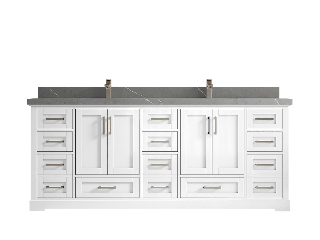 Boston 84 in. W x 22 in. D Double Sink Bathroom Vanity - Willow Bath and Vanity