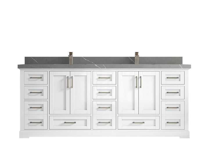 Boston 84 in. W x 22 in. D Double Sink Bathroom Vanity - photo 33
