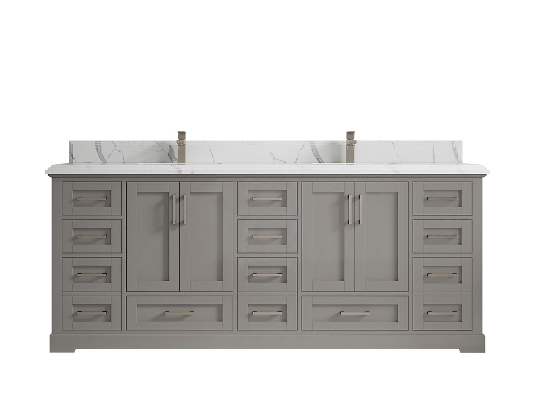 Boston 84 in. W x 22 in. D Double Sink Bathroom Vanity - Willow Bath and Vanity