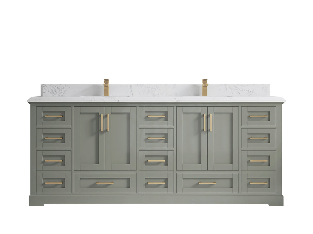 Boston 84 in. W x 22 in. D Double Sink Bathroom Vanity - Willow Bath and Vanity
