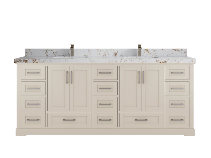 Boston 84 in. W x 22 in. D Double Sink Bathroom Vanity - photo 27