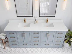 Boston 84 in. W x 22 in. D Double Sink Bathroom Vanity - photo 26