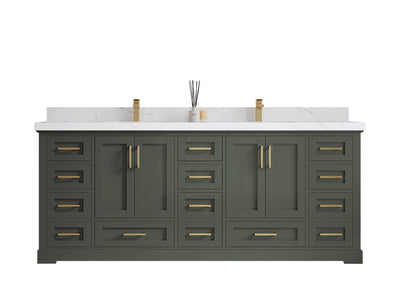 Boston 84 in. W x 22 in. D Double Sink Bathroom Vanity - Willow Bath and Vanity