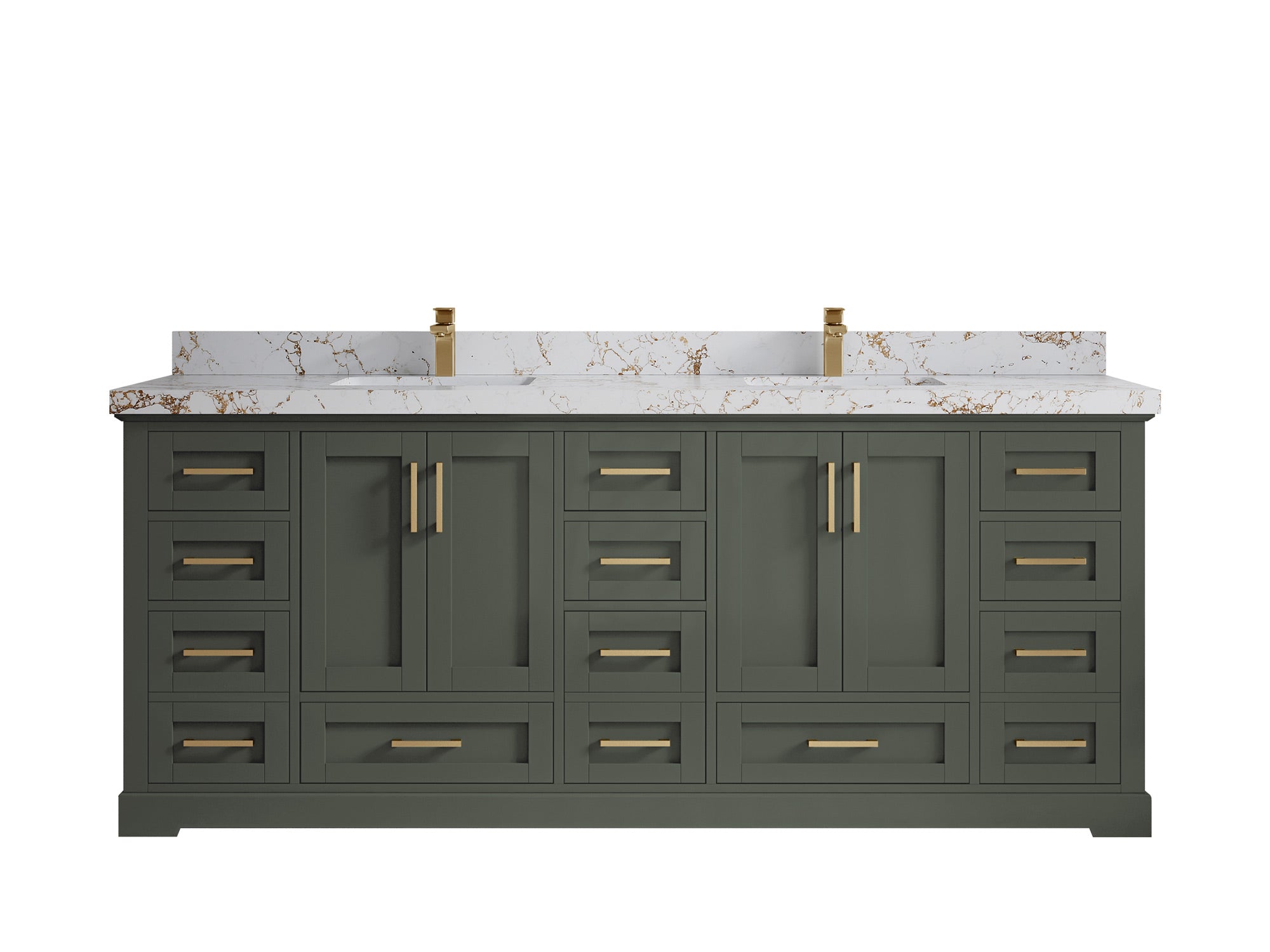 Boston 84 in. W x 22 in. D Double Sink Bathroom Vanity - Willow Bath and Vanity