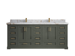 Boston 84 in. W x 22 in. D Double Sink Bathroom Vanity - photo 36