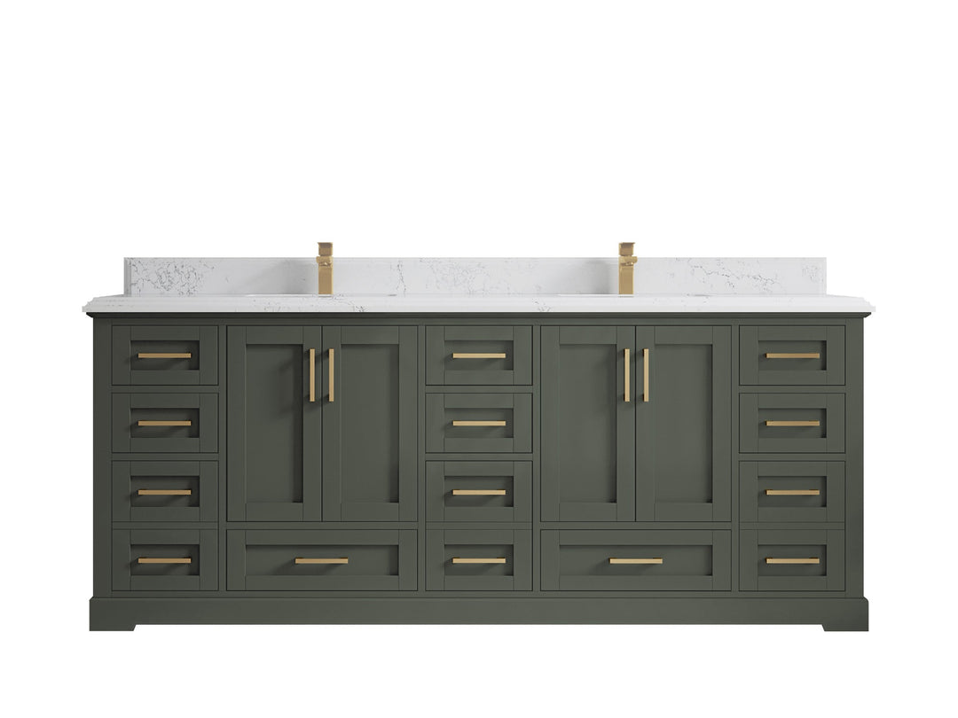 Boston 84 in. W x 22 in. D Double Sink Bathroom Vanity - Willow Bath and Vanity