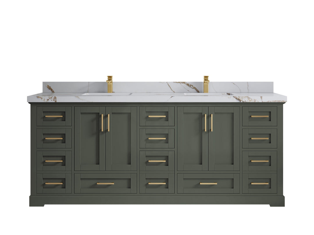 Boston 84 in. W x 22 in. D Double Sink Bathroom Vanity - Willow Bath and Vanity