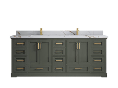 Boston 84 in. W x 22 in. D Double Sink Bathroom Vanity - Willow Bath and Vanity
