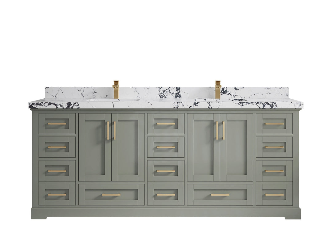 Boston 84 in. W x 22 in. D Double Sink Bathroom Vanity - Willow Bath and Vanity