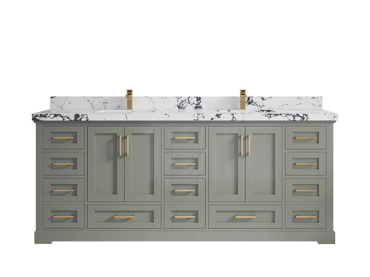 Boston 84 in. W x 22 in. D Double Sink Bathroom Vanity - photo 38