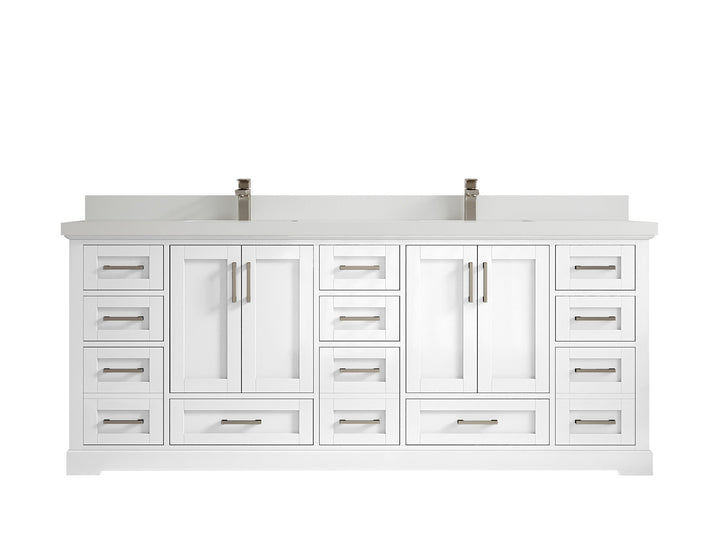 Boston 84 in. W x 22 in. D Double Sink Bathroom Vanity - photo 43