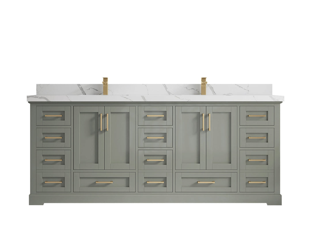 Boston 84 in. W x 22 in. D Double Sink Bathroom Vanity - Willow Bath and Vanity
