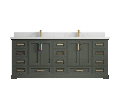 Boston 84 in. W x 22 in. D Double Sink Bathroom Vanity - Willow Bath and Vanity