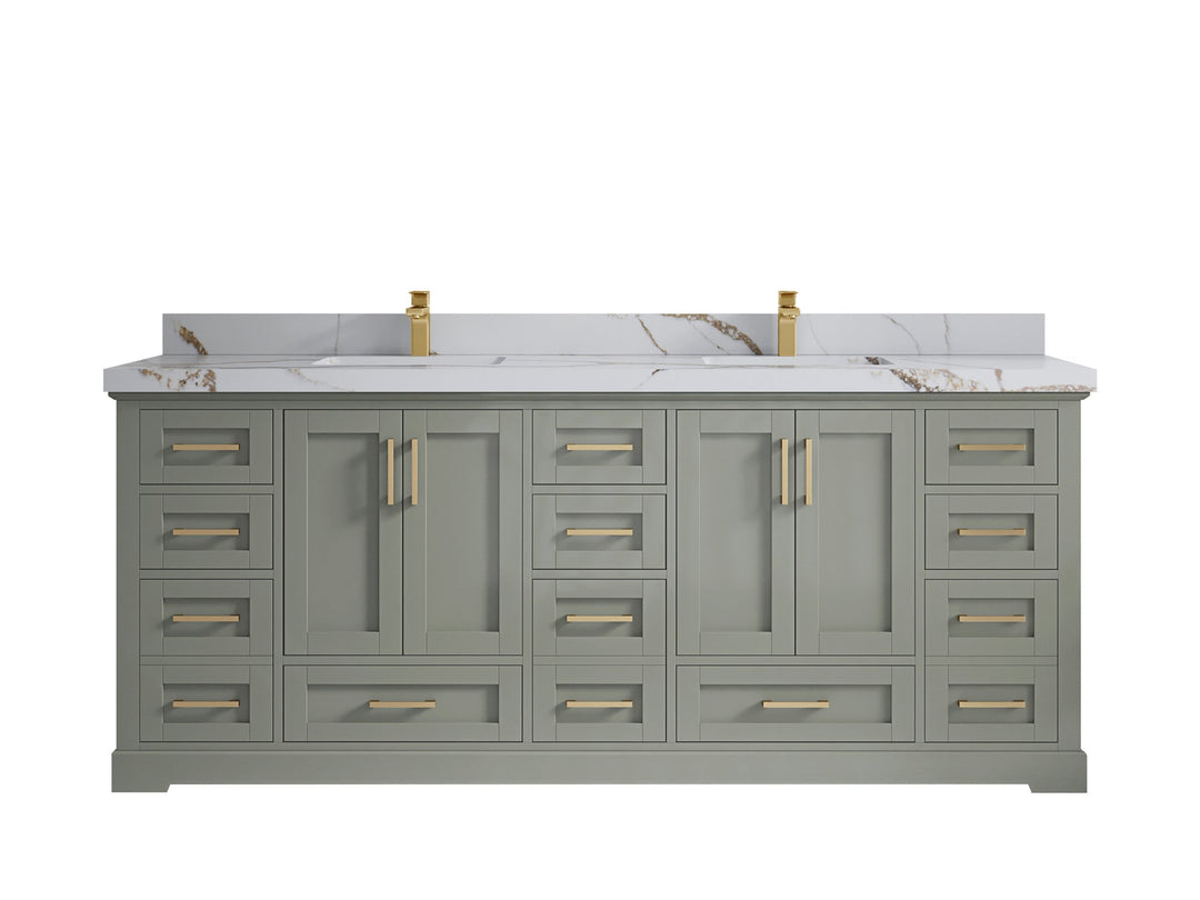 Boston 84 in. W x 22 in. D Double Sink Bathroom Vanity - Willow Bath and Vanity