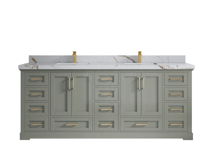 Boston 84 in. W x 22 in. D Double Sink Bathroom Vanity - photo 20