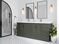 Boston 84 in. W x 22 in. D Double Sink Bathroom Vanity - photo 2