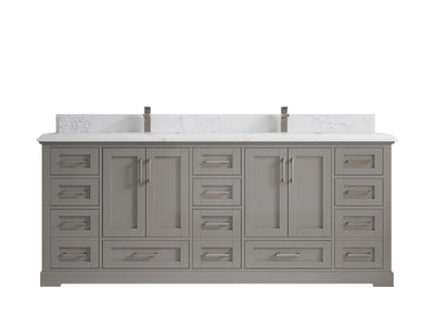 Boston 84 in. W x 22 in. D Double Sink Bathroom Vanity - Willow Bath and Vanity