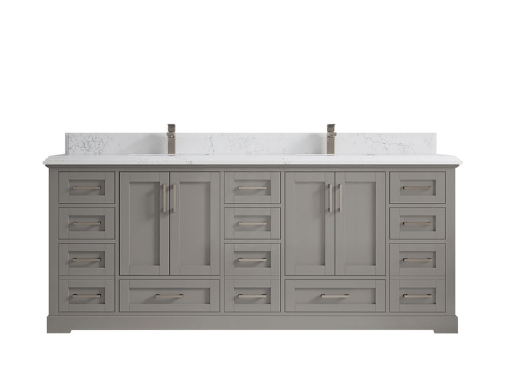 Boston 84 in. W x 22 in. D Double Sink Bathroom Vanity - photo 46