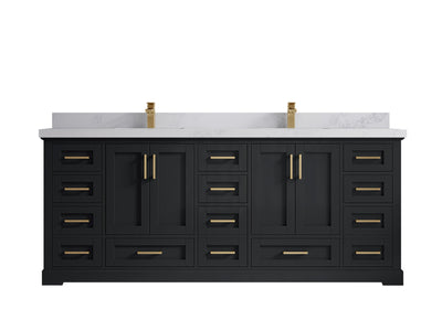 Boston 84 in. W x 22 in. D Double Sink Bathroom Vanity - Willow Bath and Vanity