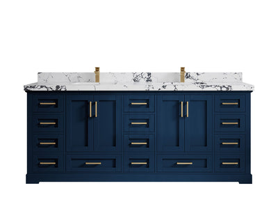 Boston 84 in. W x 22 in. D Double Sink Bathroom Vanity - Willow Bath and Vanity