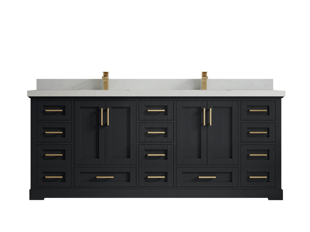 Boston 84 in. W x 22 in. D Double Sink Bathroom Vanity - Willow Bath and Vanity