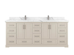 Boston 84 in. W x 22 in. D Double Sink Bathroom Vanity - photo 1