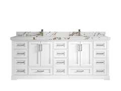 Boston 84 in. W x 22 in. D Double Sink Bathroom Vanity - photo 35
