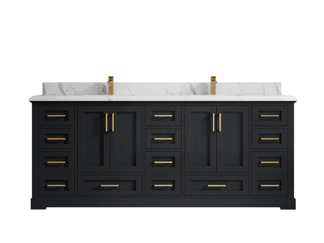Boston 84 in. W x 22 in. D Double Sink Bathroom Vanity - Willow Bath and Vanity