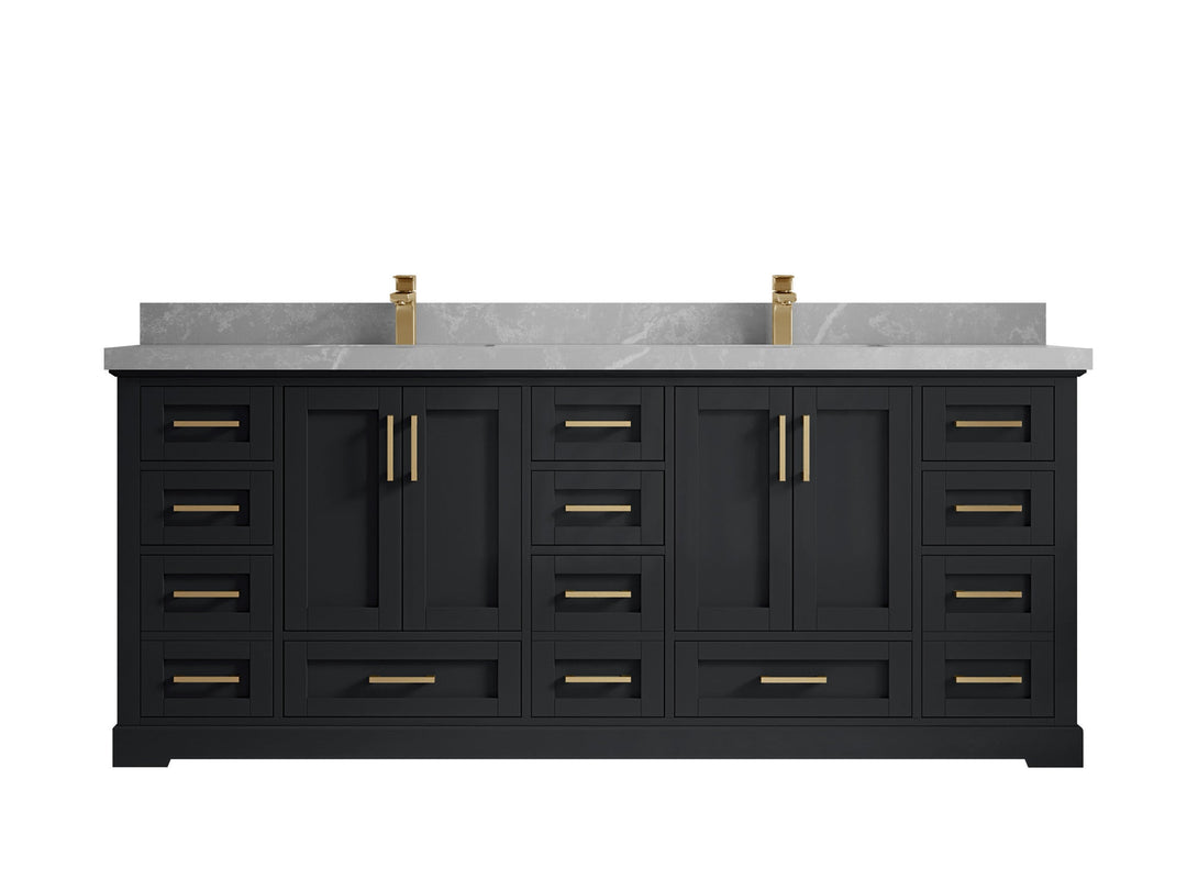 Boston 84 in. W x 22 in. D Double Sink Bathroom Vanity - Willow Bath and Vanity