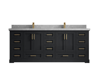 Boston 84 in. W x 22 in. D Double Sink Bathroom Vanity - Willow Bath and Vanity