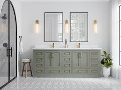 Boston 84 in. W x 22 in. D Double Sink Bathroom Vanity - photo 4
