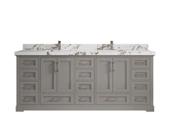Boston 84 in. W x 22 in. D Double Sink Bathroom Vanity - photo 34