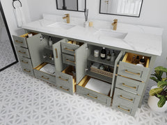 Boston 84 in. W x 22 in. D Double Sink Bathroom Vanity - photo 3