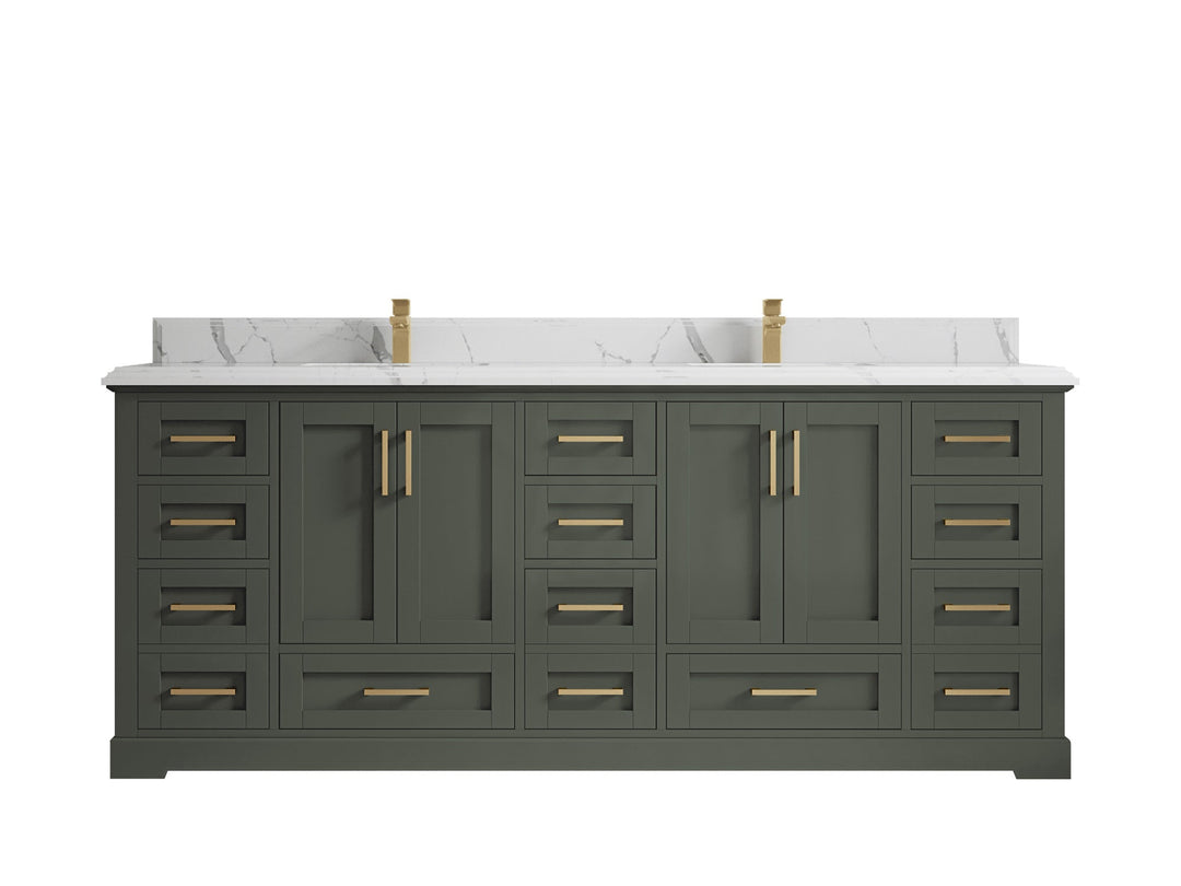 Boston 84 in. W x 22 in. D Double Sink Bathroom Vanity - Willow Bath and Vanity