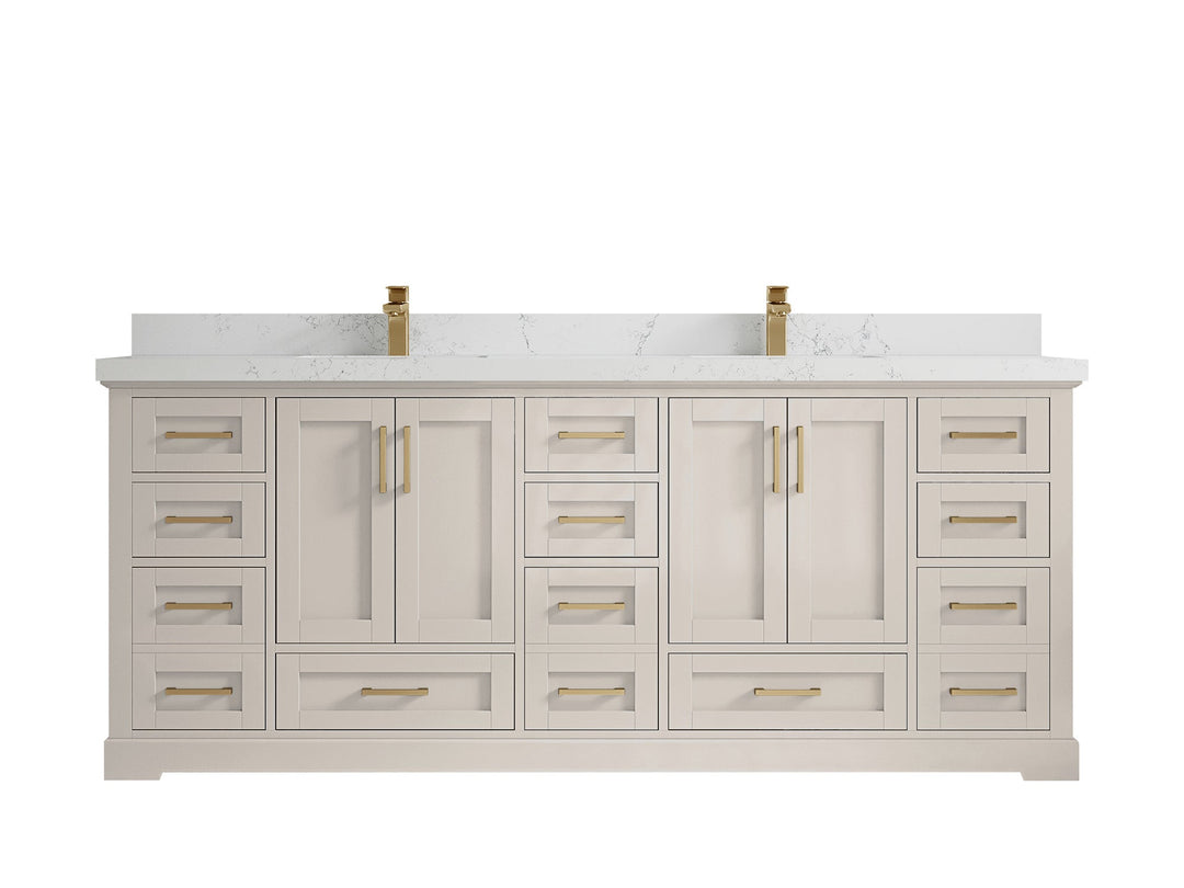 Boston 84 in. W x 22 in. D Double Sink Bathroom Vanity - Willow Bath and Vanity