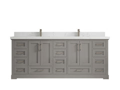 Boston 84 in. W x 22 in. D Double Sink Bathroom Vanity - photo 28
