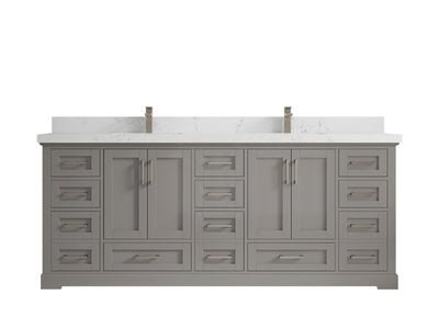 Boston 84 in. W x 22 in. D Double Sink Bathroom Vanity - Willow Bath and Vanity