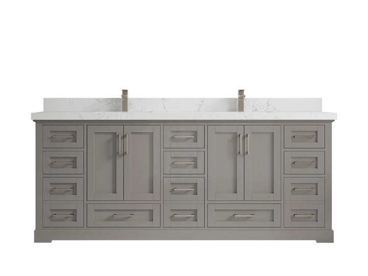 Boston 84 in. W x 22 in. D Double Sink Bathroom Vanity - photo 28