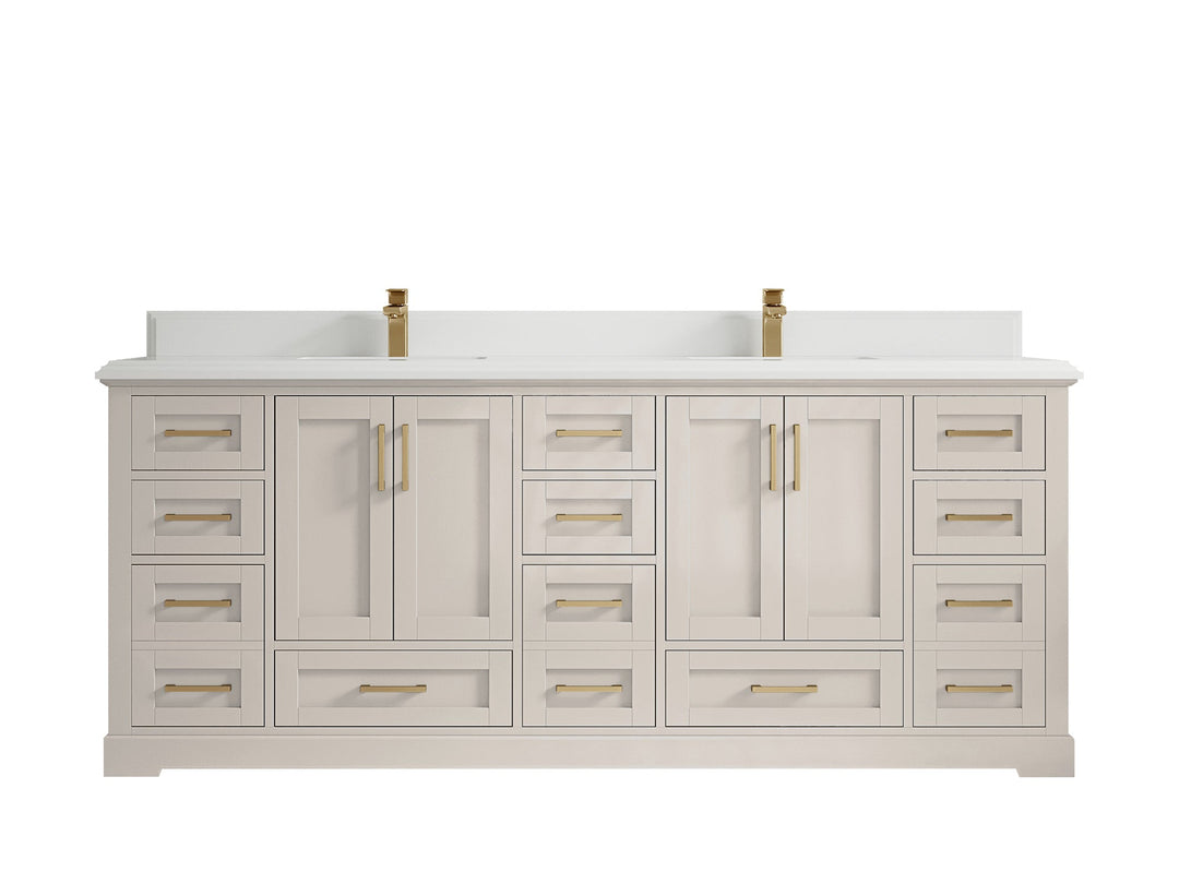 Boston 84 in. W x 22 in. D Double Sink Bathroom Vanity - Willow Bath and Vanity