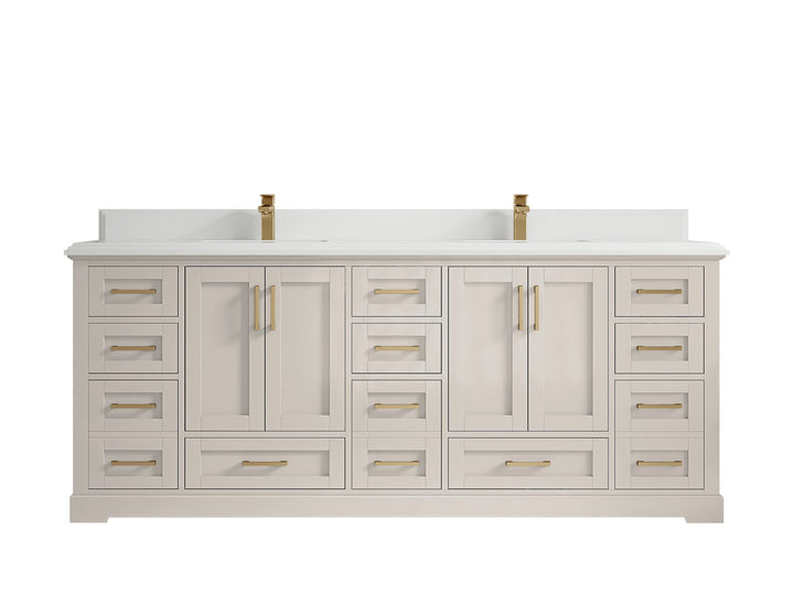 Boston 84 in. W x 22 in. D Double Sink Bathroom Vanity - photo 49