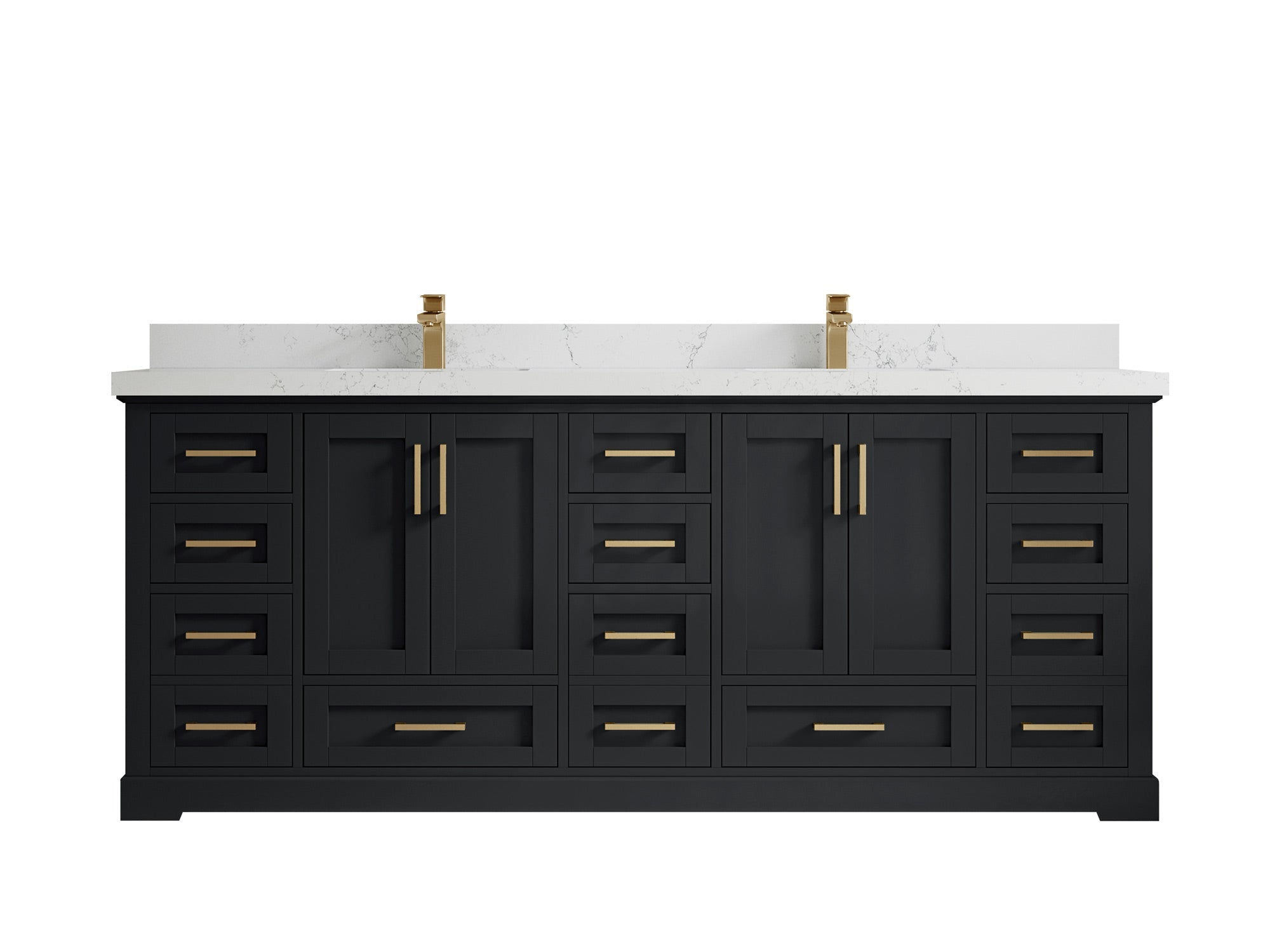 Boston 84 in. W x 22 in. D Double Sink Bathroom Vanity - Willow Bath and Vanity