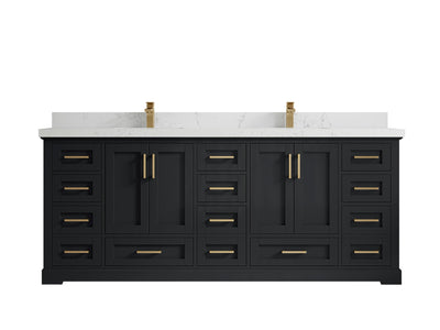 Boston 84 in. W x 22 in. D Double Sink Bathroom Vanity - Willow Bath and Vanity