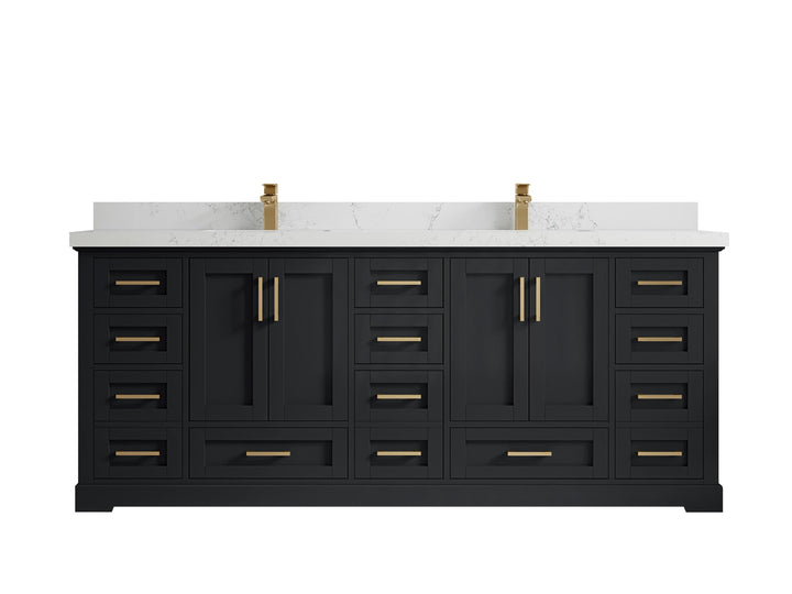 Boston 84 in. W x 22 in. D Double Sink Bathroom Vanity - photo 29
