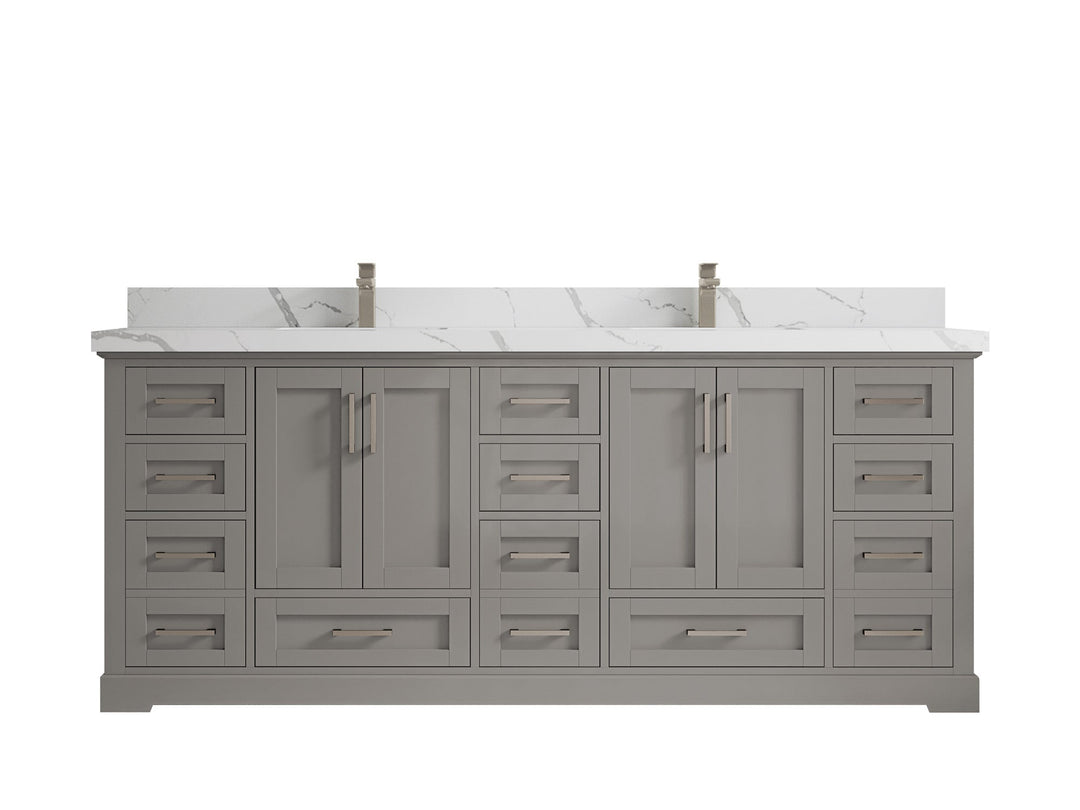 Boston 84 in. W x 22 in. D Double Sink Bathroom Vanity - Willow Bath and Vanity