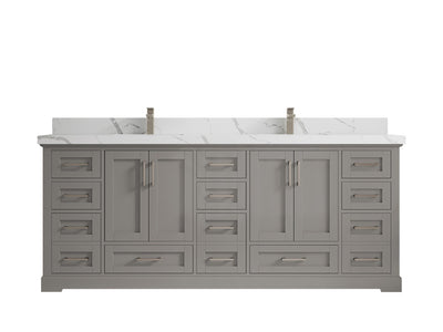 Boston 84 in. W x 22 in. D Double Sink Bathroom Vanity - Willow Bath and Vanity