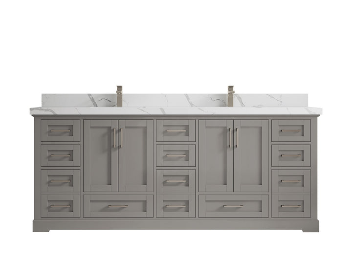 Boston 84 in. W x 22 in. D Double Sink Bathroom Vanity - photo 22