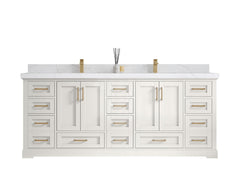Boston 84 in. W x 22 in. D Double Sink Bathroom Vanity - photo 1
